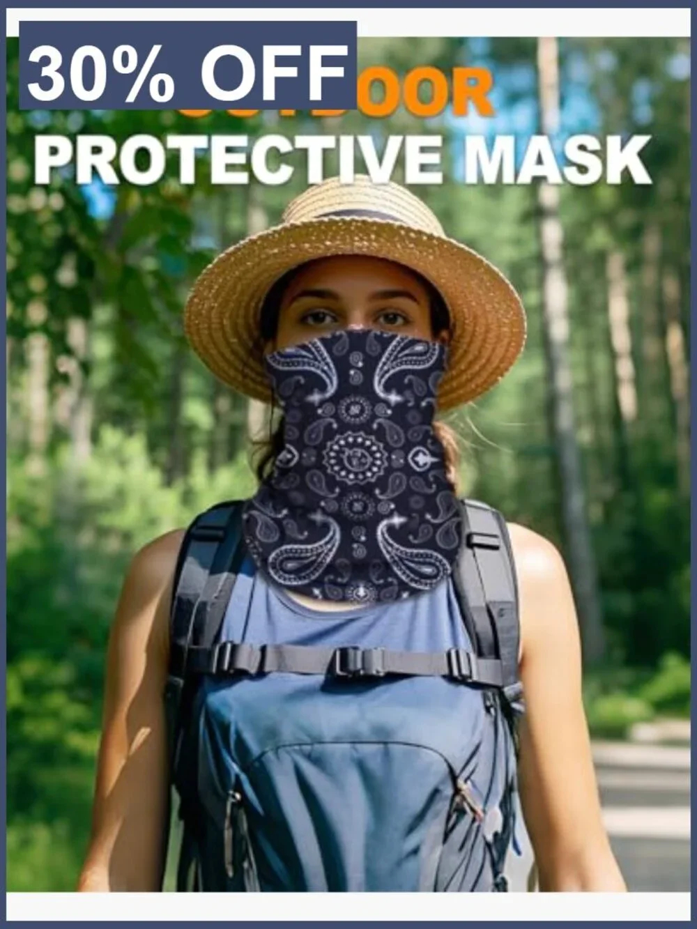 Neck Gaiter Face Mask Head Wrap Balaclava Headband Magic Scarf